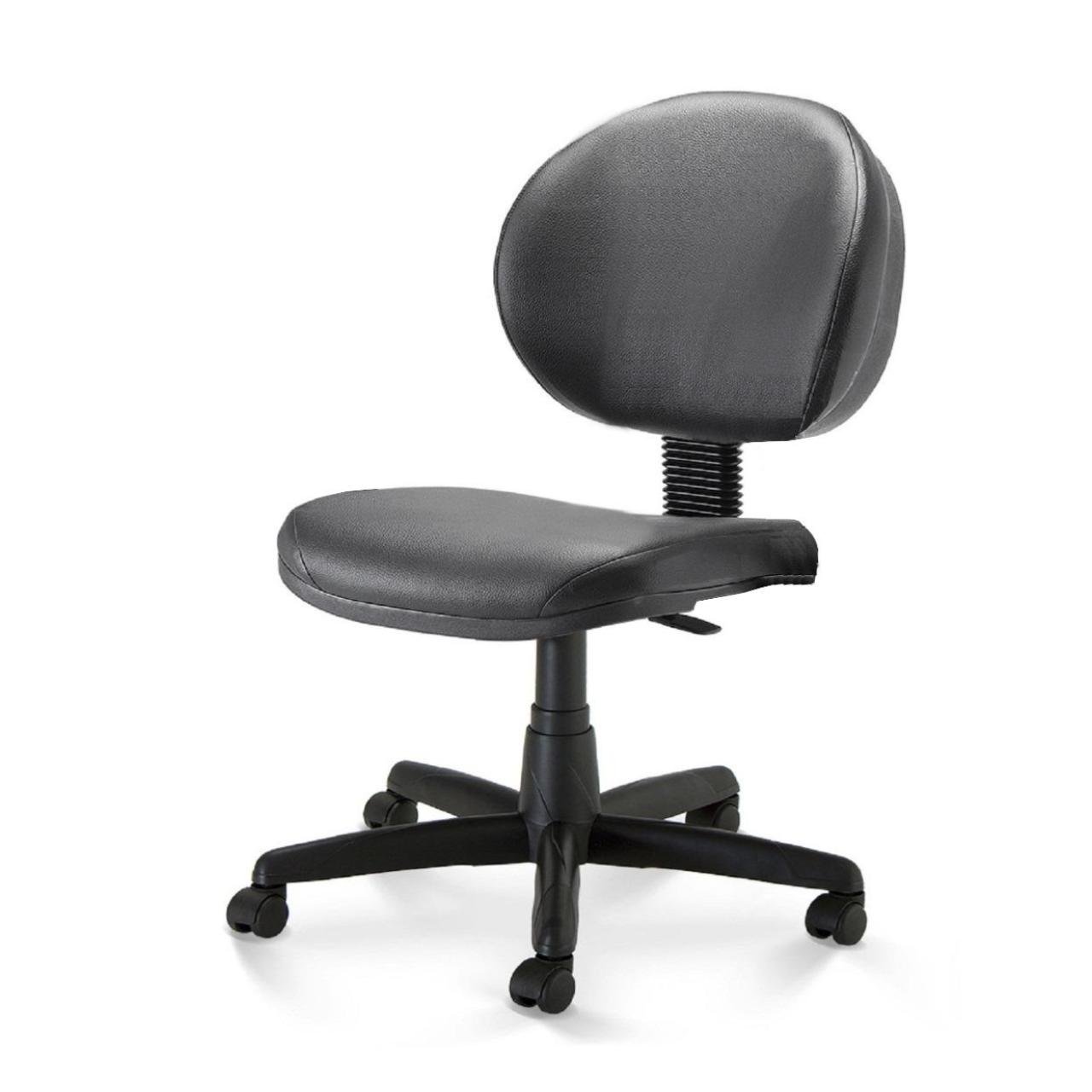 Cadeira Escritório Executiva PLUS LISA S/ BRAÇOS - COR PRETO 32976 - Imagem 4