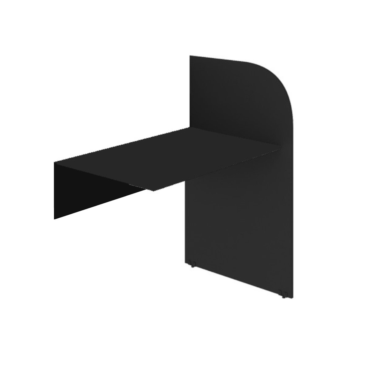 Baia CONTINUAÇÃO para Atendimento 1,20x0,80x0,60mPRETA/PRETA - 24016