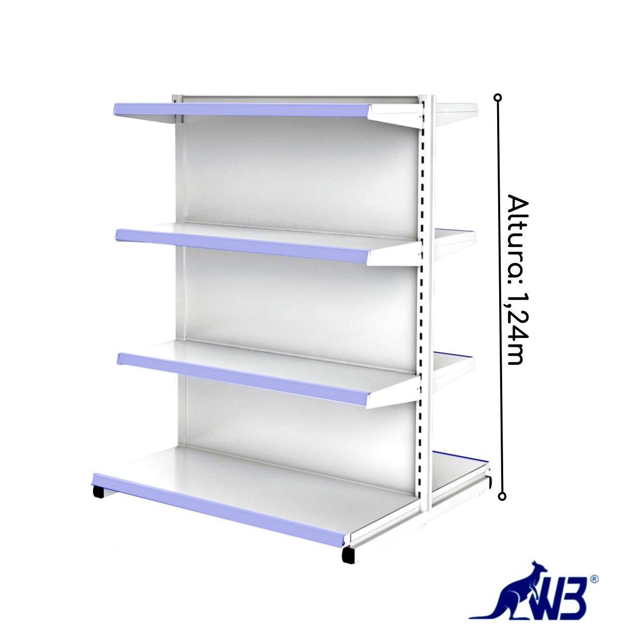 Gôndola Fácil CONTINUAÇÃO de Centro 1,24x0,90m 15004 - Imagem 3