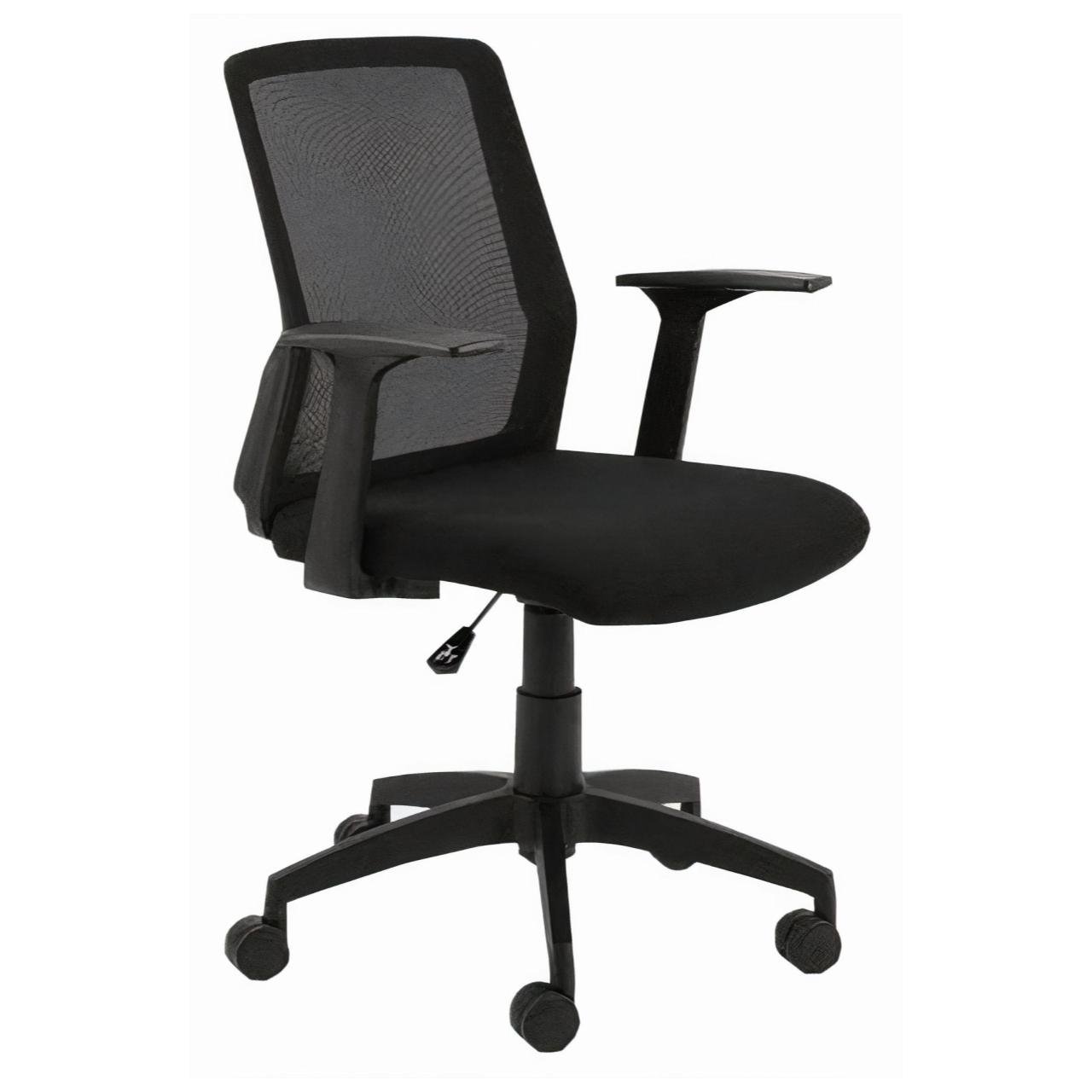 Cadeira Escritório Giratória Tela MEET - Cor Preta 33124