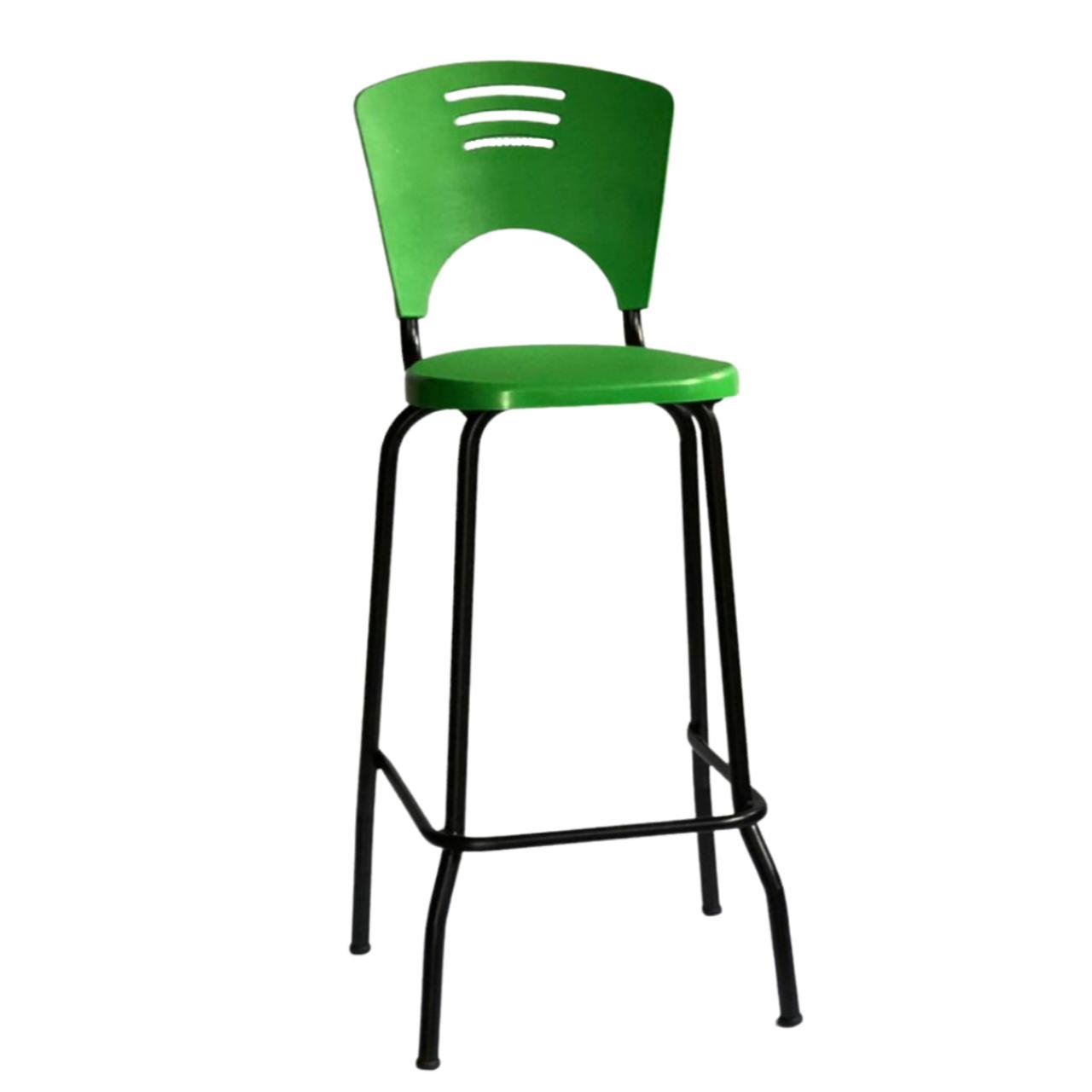 Banqueta Fixa Alta Piacere - Cor Verde - 34102