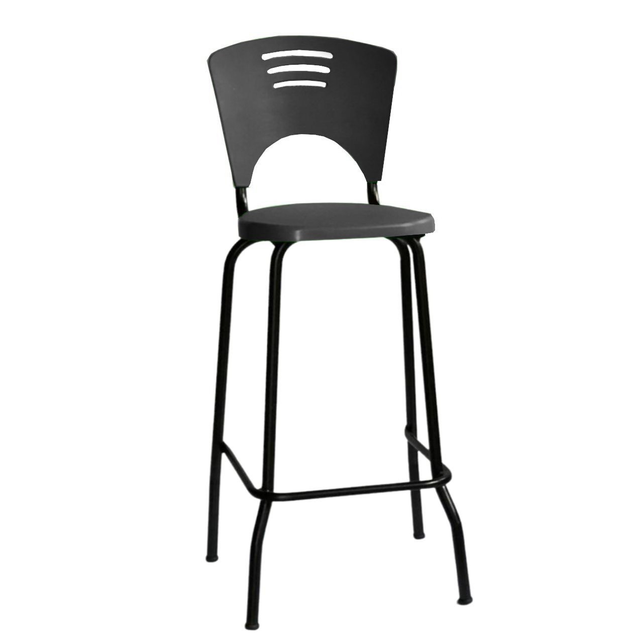 Banqueta Fixa Alta Piacere - Cor Preto - 34103