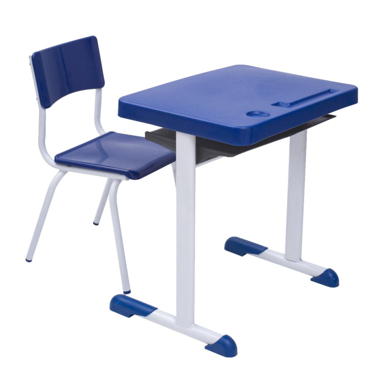 Kit Escolar Individual AZUL – (Mesa e Cadeira) – INFANTIL 03 a 06 Anos 41089 - Imagem 2