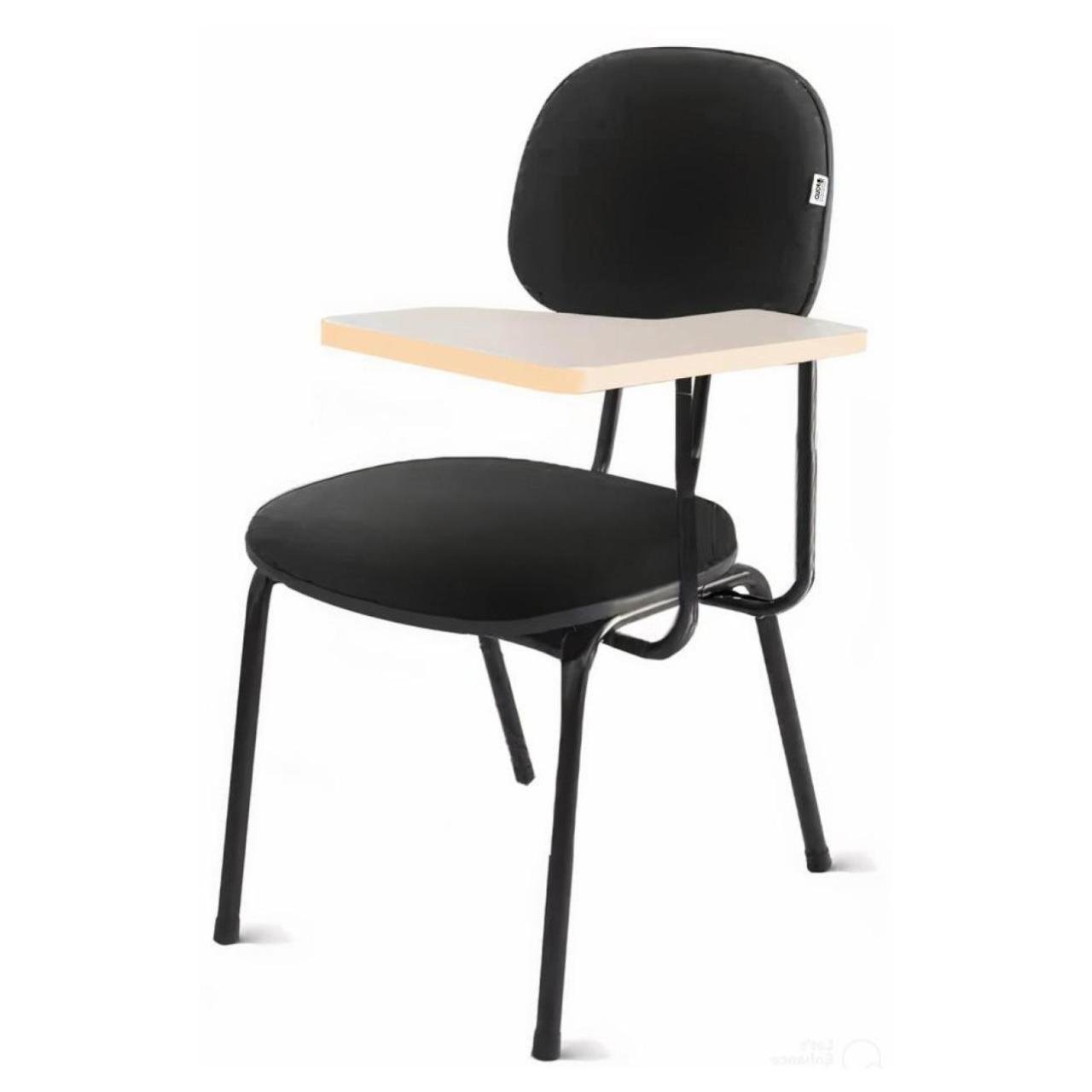 Carteira Universitária Secretária Estofada (CANHOTO) - Corino Preto 32004