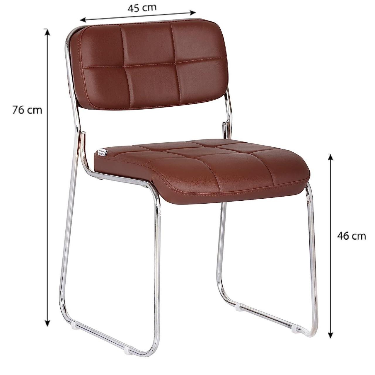 Cadeira Interlocutor Estofada Denver - Cor Café - PMD - 30407 - Imagem 3