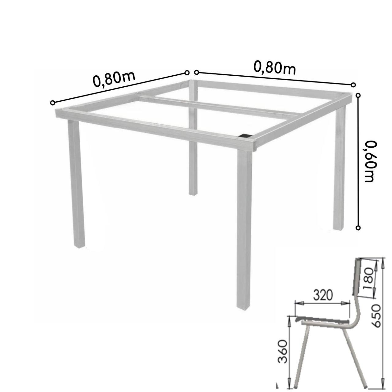 Conjunto Quadrado c/ 04 Cadeiras COR VERDE – TAMPO PLÁSTICO – 02 a 06 Anos – INFANTIL – 44003 - Imagem 5