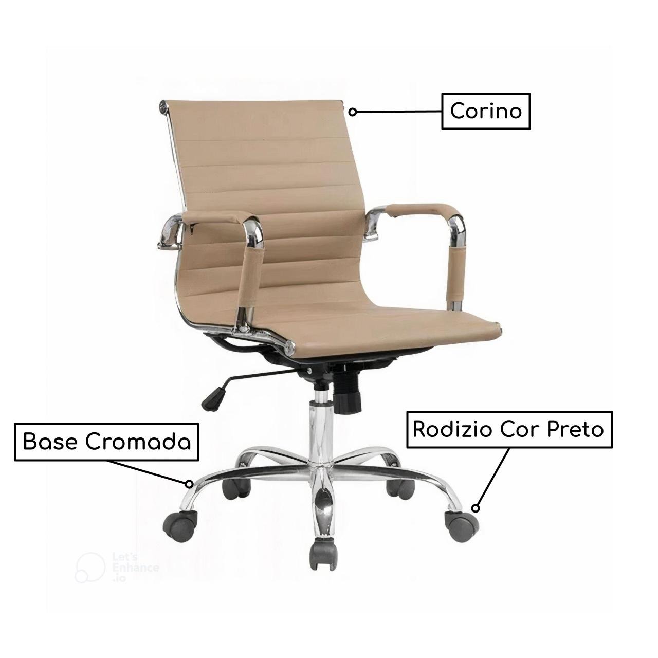 Cadeira DIRETOR Charles Eames Esteirinha FENDI - PMD - 32890 - Imagem 2