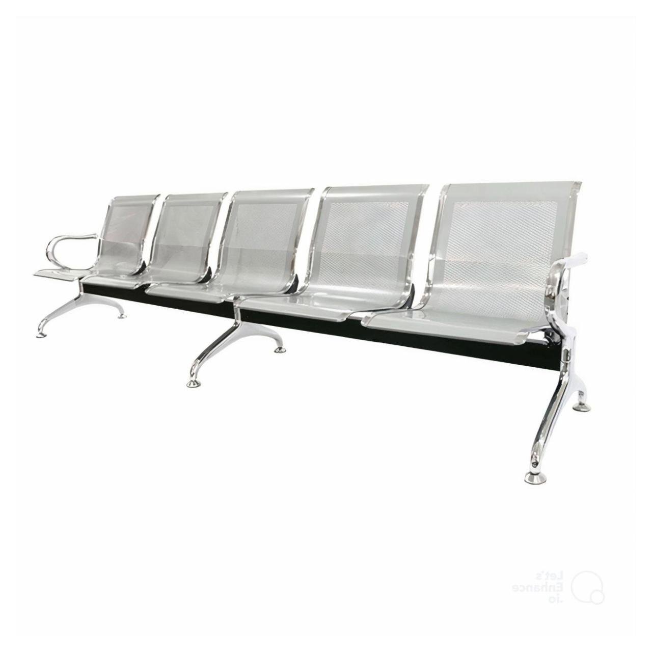 Longarina AEROPORTO com 05 Lugares – Cor Cromada - PMD - 33113 - Imagem 3