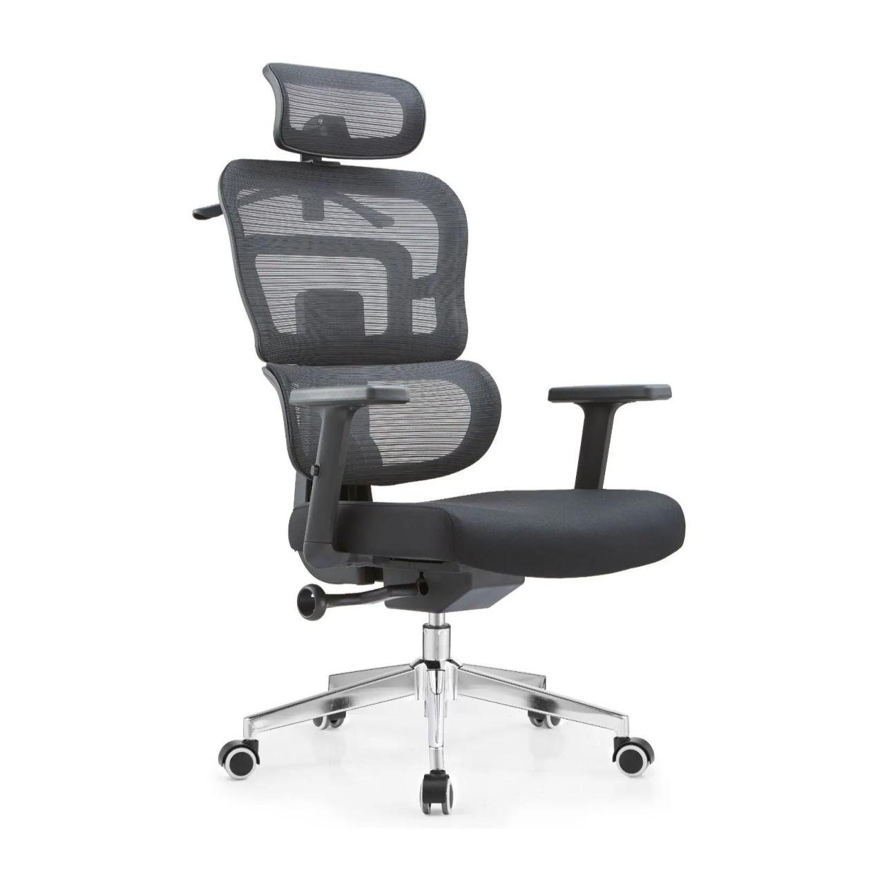 Cadeira de Escritório Presidente tela ARES Giratória - Cor Preto - PMD - 30063