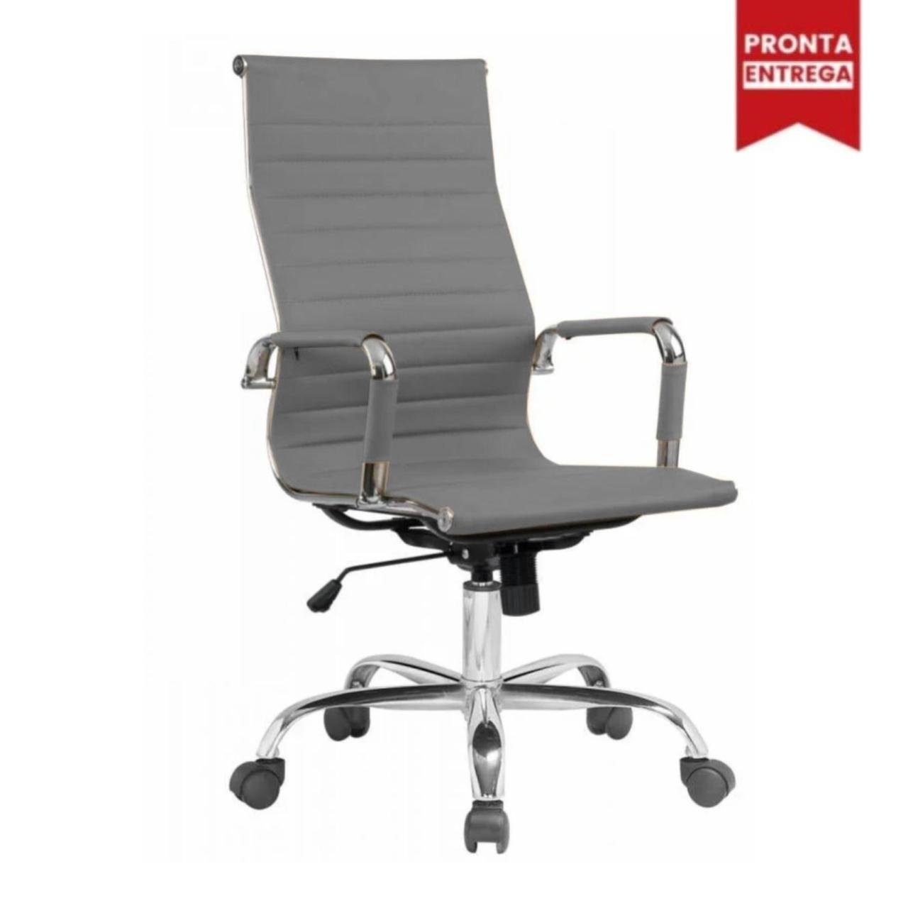 Cadeira PRESIDENTE Charles Eames Esteirinha - COR CINZA - PMD - 32881 - Imagem 3