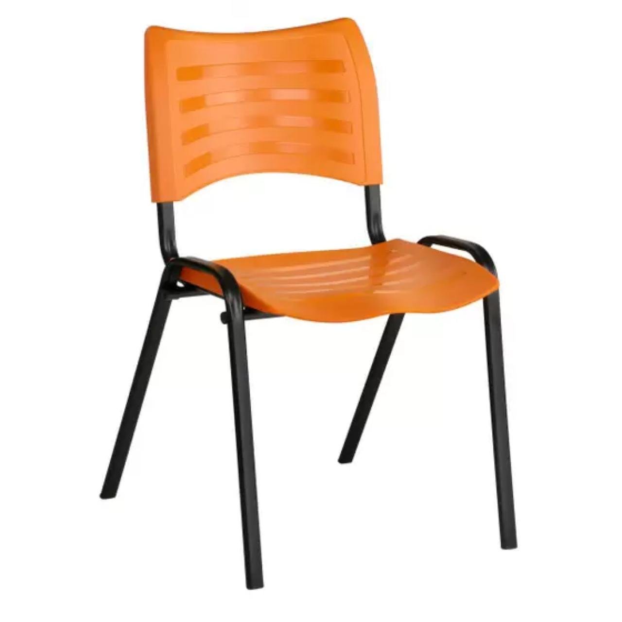 Cadeira Fixa 04 Pés Plástica (Polipropileno) - Cor Laranja - PMD - 31235 - Imagem 4