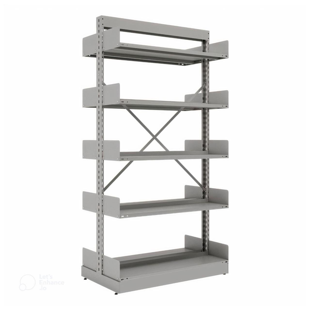 Estante Biblioteca de CENTRO com 10 Bandejas - 2,00x0,92x0,58m - PMD - 13123