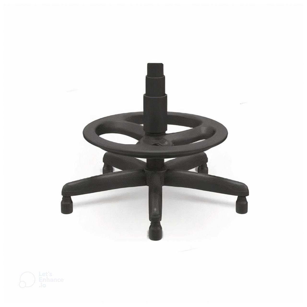 Cadeira Caixa EXECUTIVA LISA com Braço Regulável - (Aranha PMD) - Cor Preta - 35030 - Imagem 3