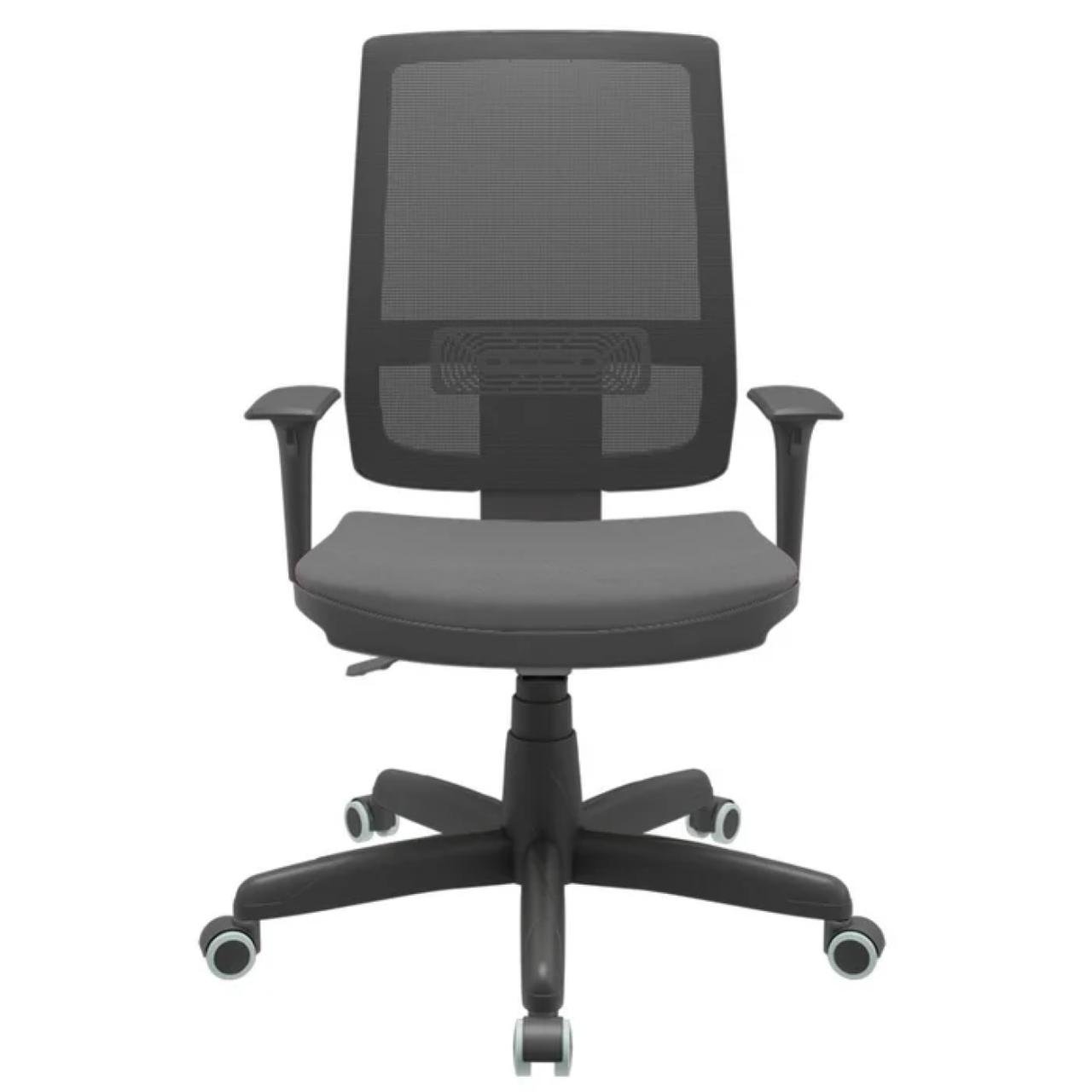 Poltrona DIRETOR Brizza BACKSYSTEM em TELA Preta - PLAXMETAL - 30003 - Imagem 5