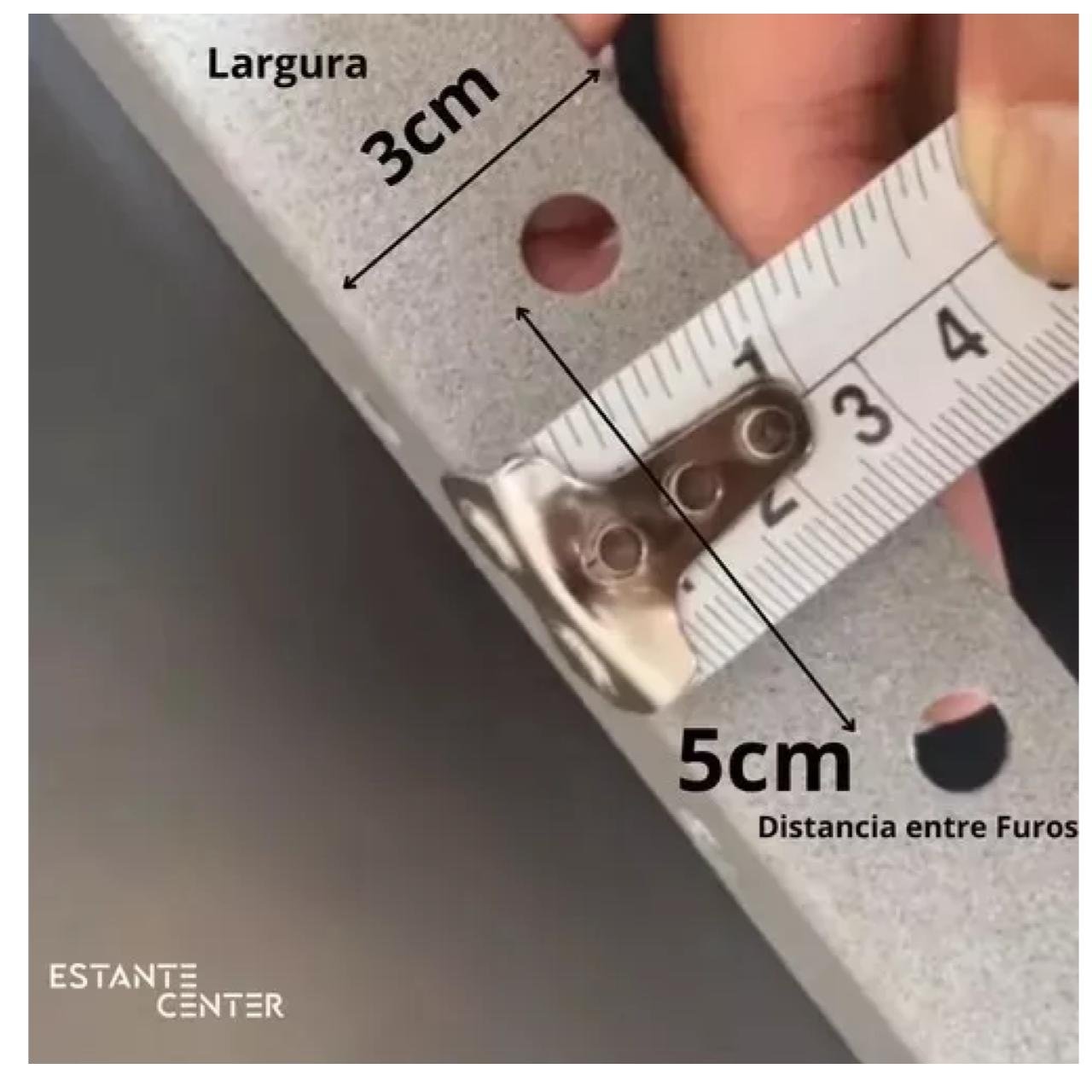 Estante de Aço com 06 Bandejas 58 cm (22/18) - 1,98x0,92x0,58m - W3 - 16041 - Imagem 9