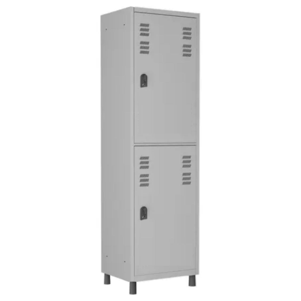 Roupeiro de Aço INSALUBRE c/ 02 Portas – 1,84×0,52×0,42m – CZ/CZ – W3 – 17014