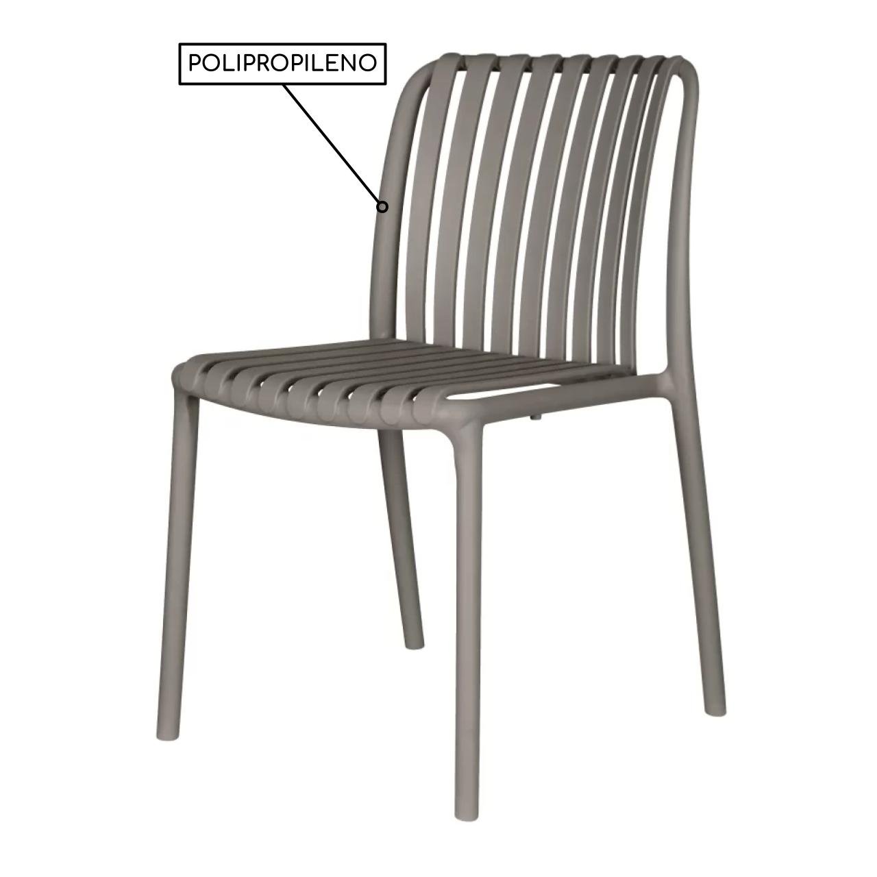 Cadeira Interlocutor VANCOUVER POLIPROPILENO - COR CINZA - Pollo Móveis - 37005 - Imagem 2