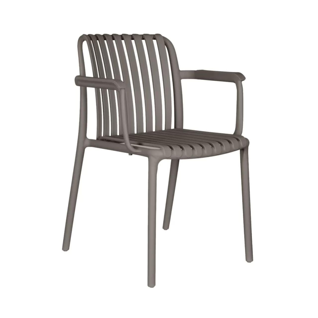 Cadeira Interlocutor CAIRO POLIPROPILENO - COR CINZA - Pollo Móveis - 37007