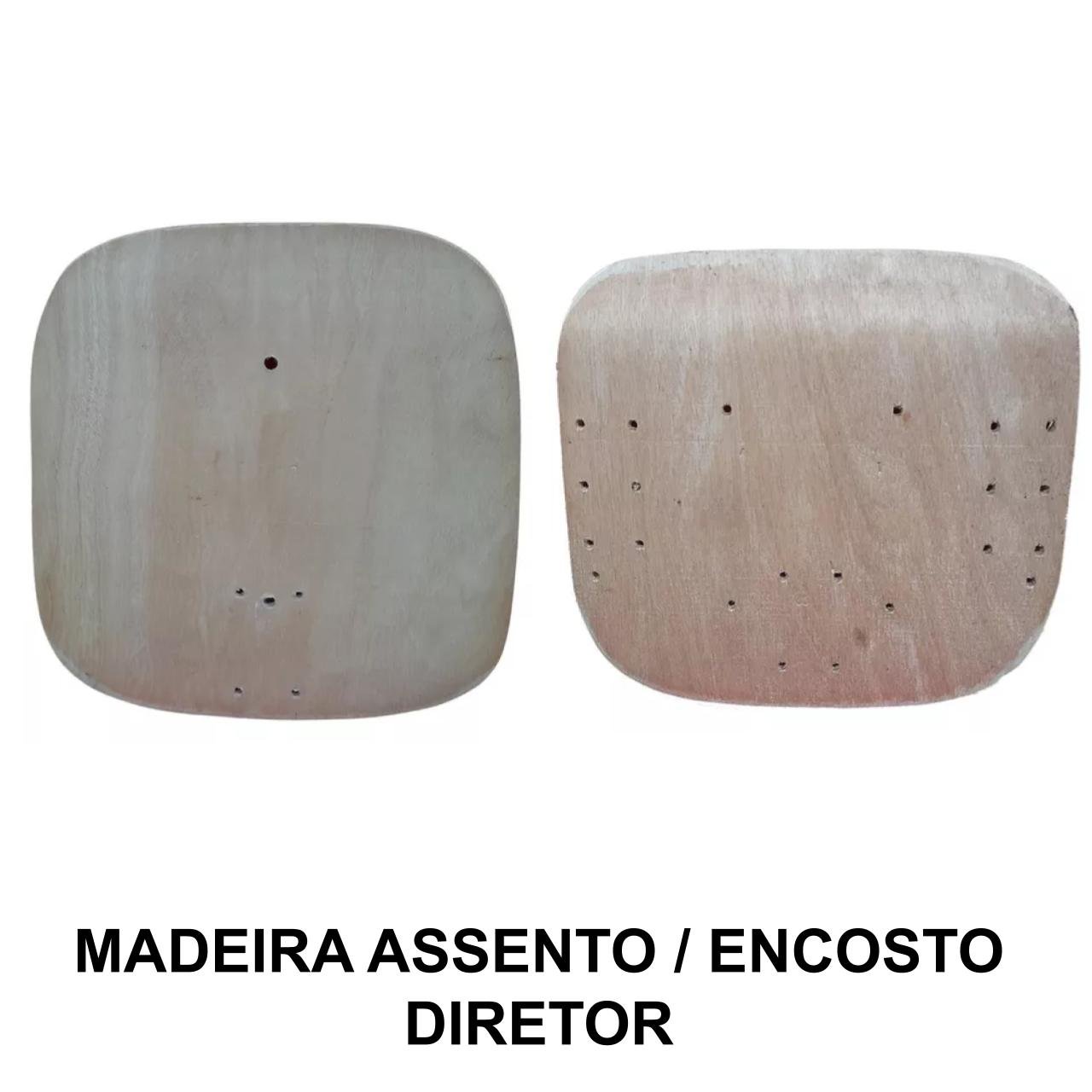 Conjunto de Madeira do ASSENTO / ENCOSTO Anatômico DIRETOR - 97012
