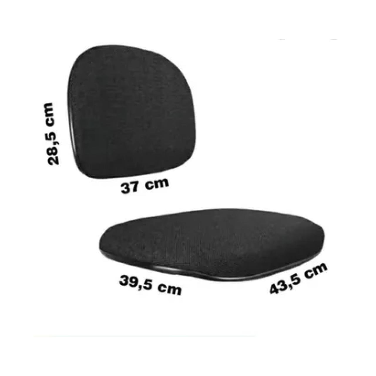 Longarina SECRETÁRIA 03 Lugares - Cor PRETA - Pollo Móveis - 33003 - Imagem 5