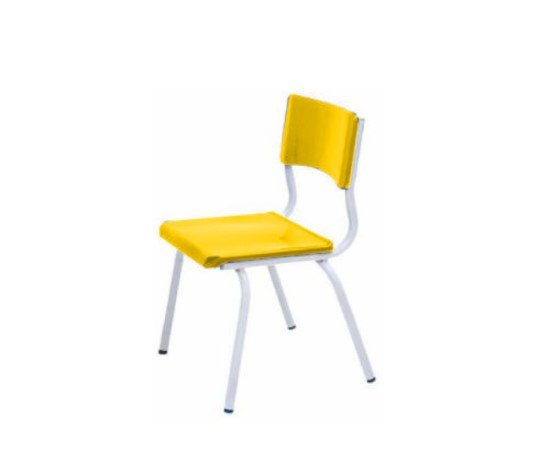 Cadeira Escolar Juvenil 06 a 09 anos - COR AMARELO - 89002