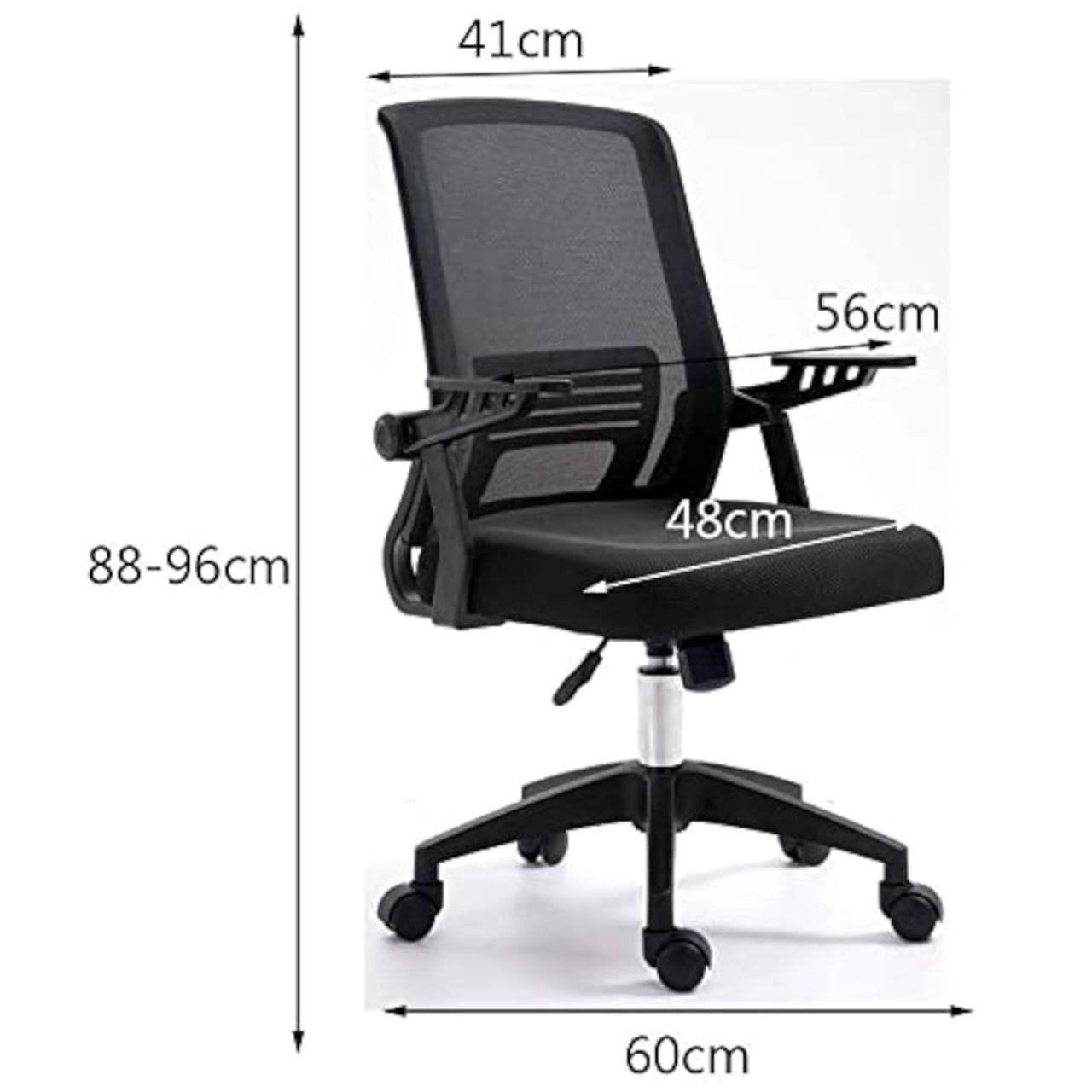 Cadeira de Escritório Diretor Tela DUNA braço ajustável - Cor Preto - 34027 - Imagem 7