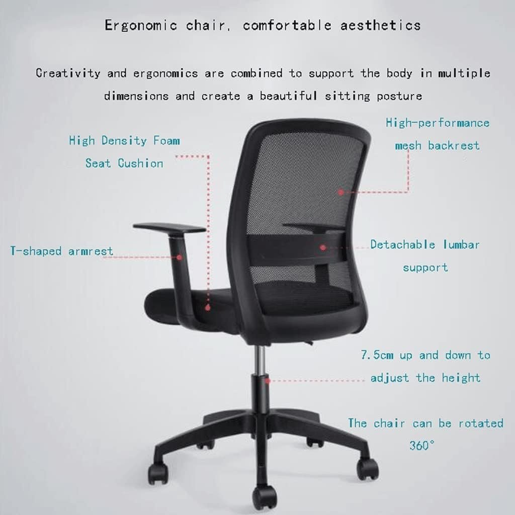 Cadeira de Escritório Diretor Tela NIX - Cor Preto - 30800 - Imagem 7