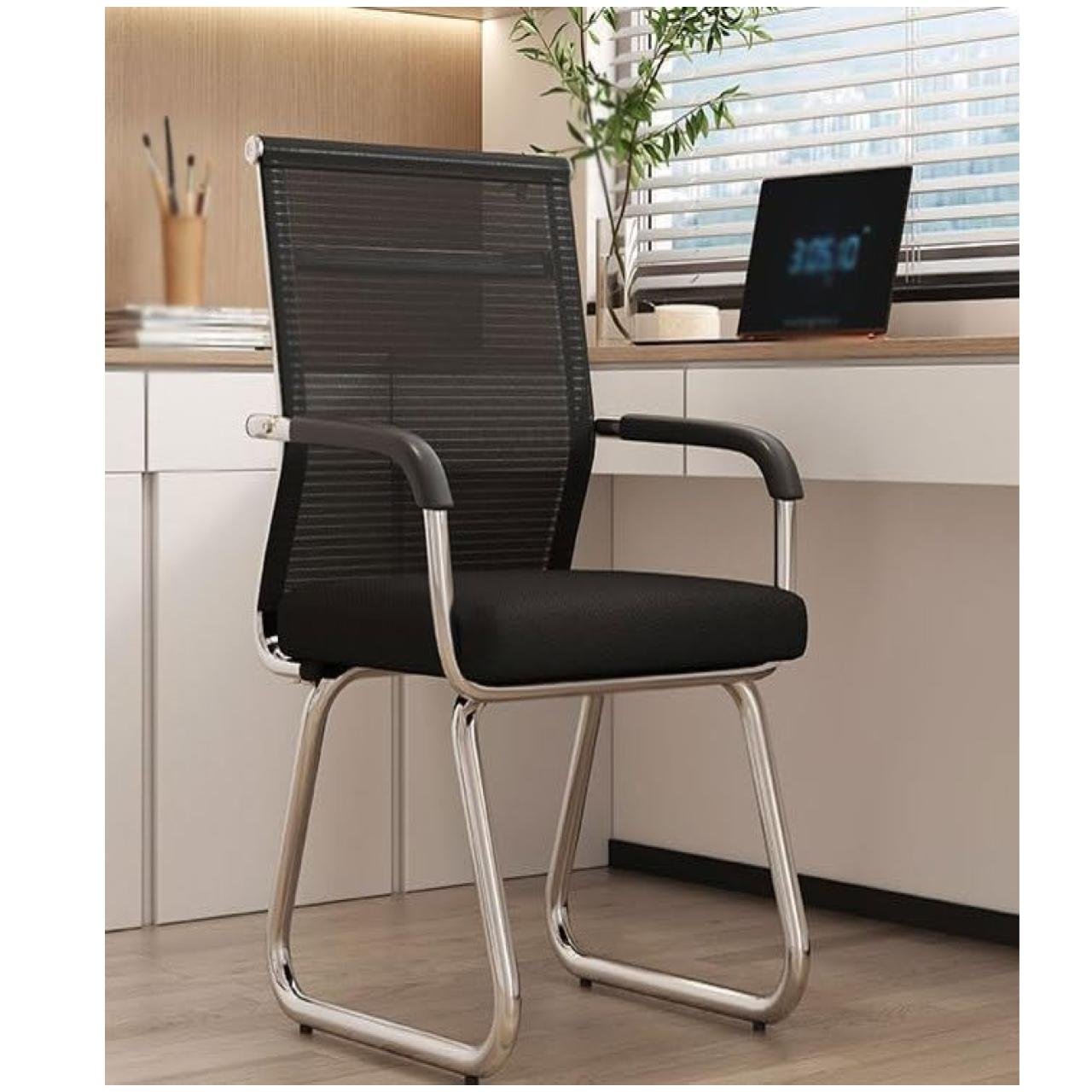 Cadeira Interlocutor TELA EROS - Cor Preto - PMD - 30047 - Imagem 11