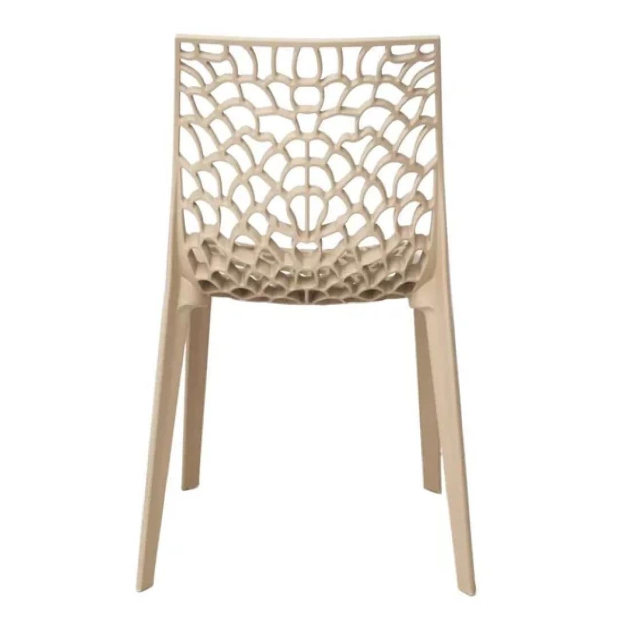 Cadeira Interlocutor GRUVYER para Escritório ou Jantar - Polipropileno - Cor FENDI - 48007 - Imagem 3