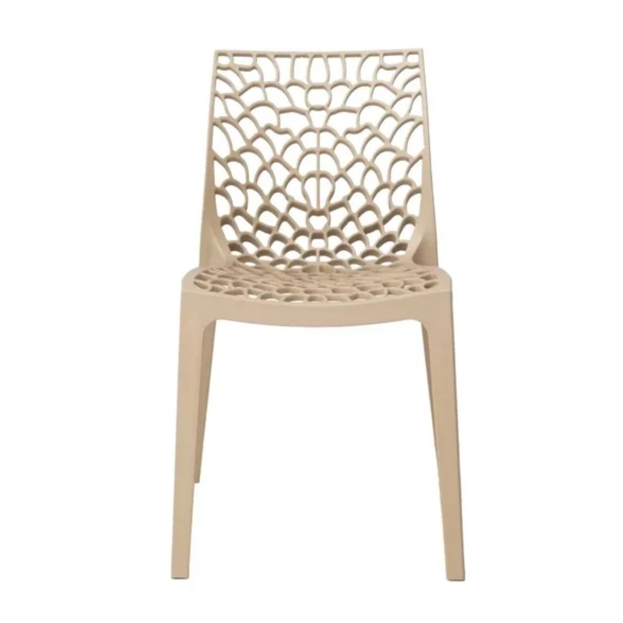 Cadeira Interlocutor GRUVYER para Escritório ou Jantar - Polipropileno - Cor FENDI - 48007 - Imagem 4