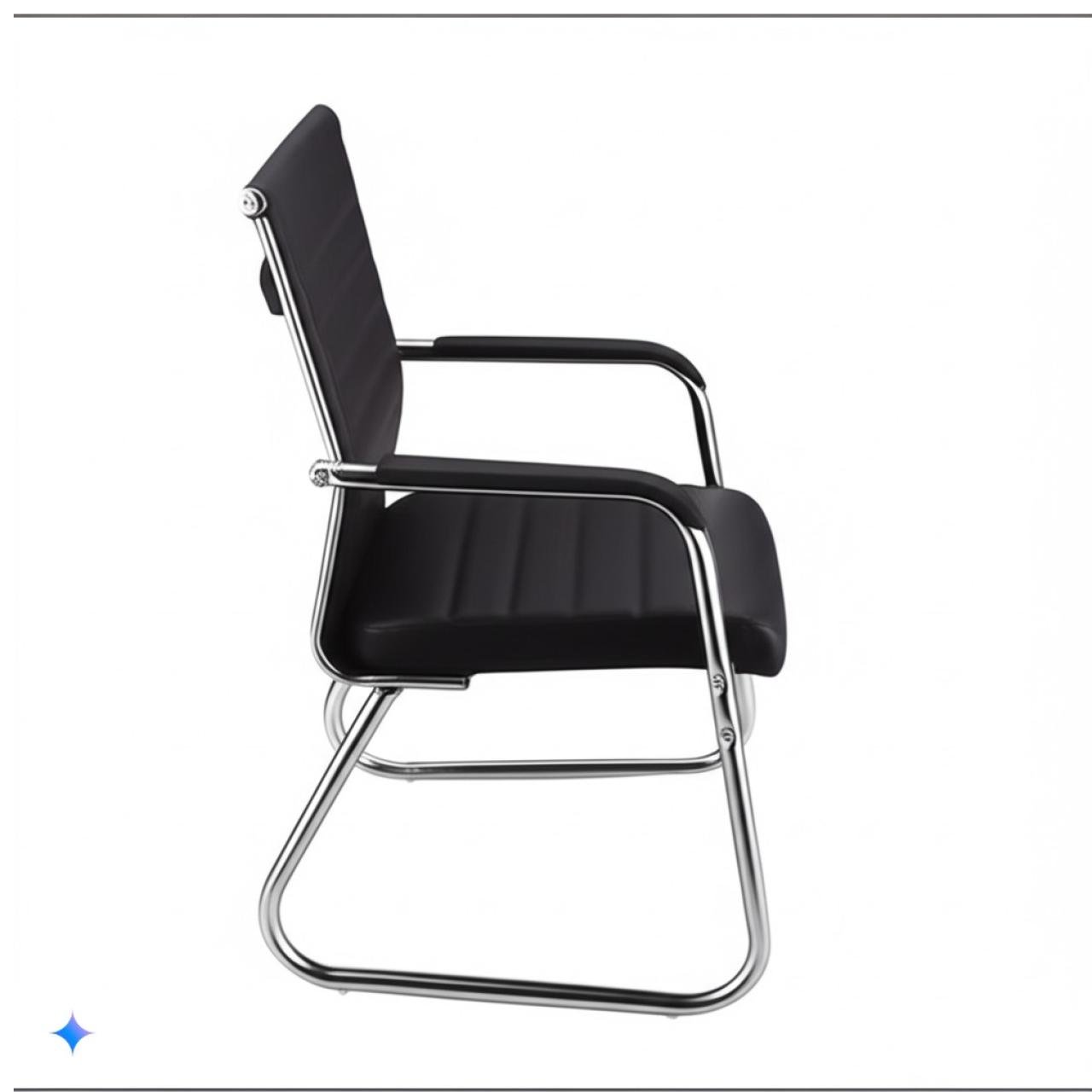 Cadeira de Escritório Visitante LONDON - COR PRETO - 32800 - Imagem 4