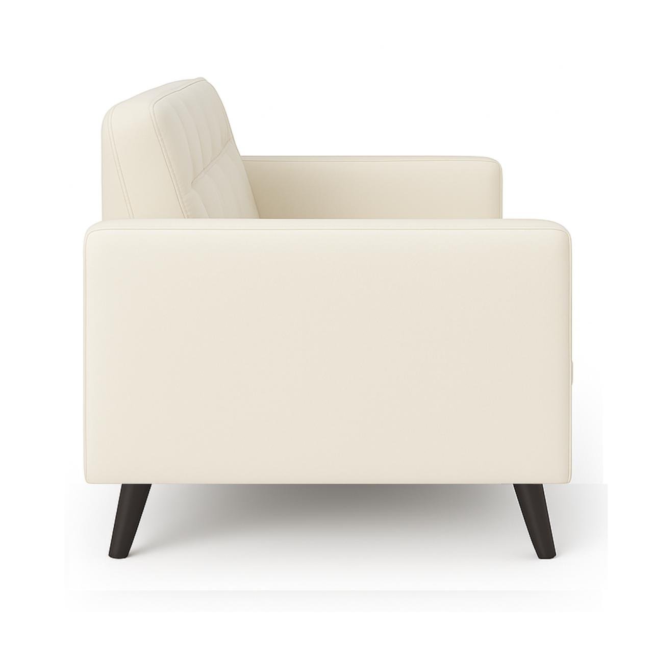 Poltrona para Escritório ROMA 02 Lugar - Corino - Cor NUDE - 60071 - Imagem 2