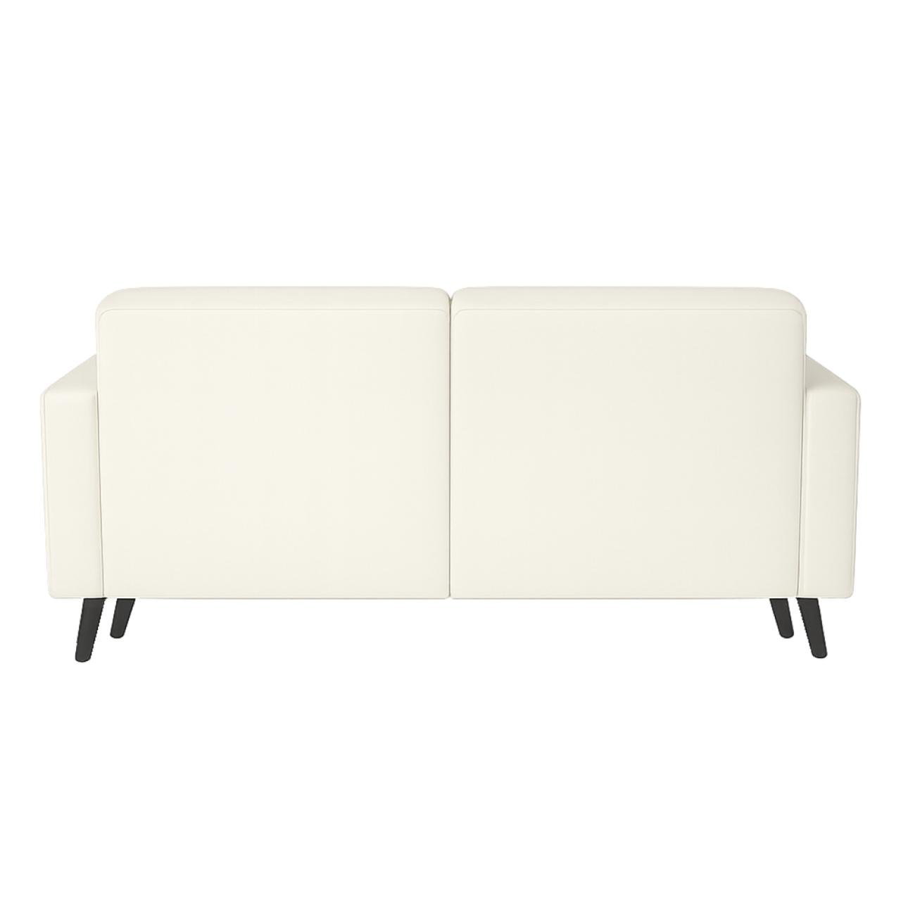 Poltrona para Escritório ROMA 02 Lugar - Corino - Cor NUDE - 60071 - Imagem 3