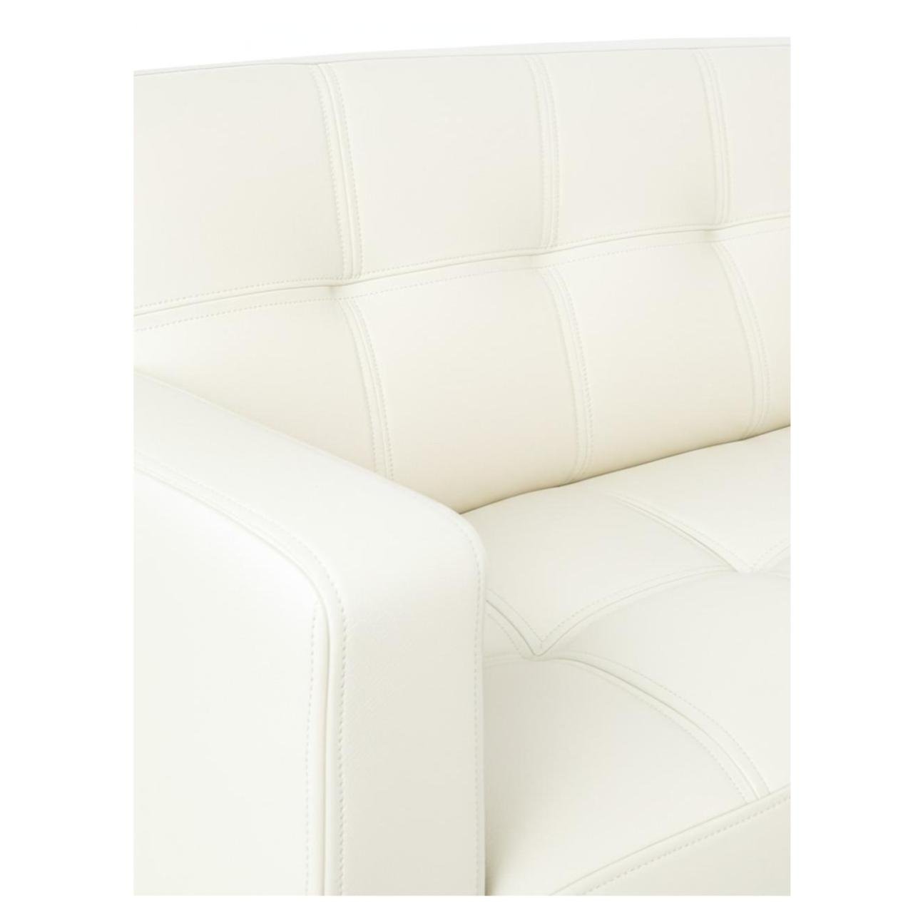 Poltrona para Escritório ROMA 01 Lugar - Corino - Cor NUDE - 60070 - Imagem 4