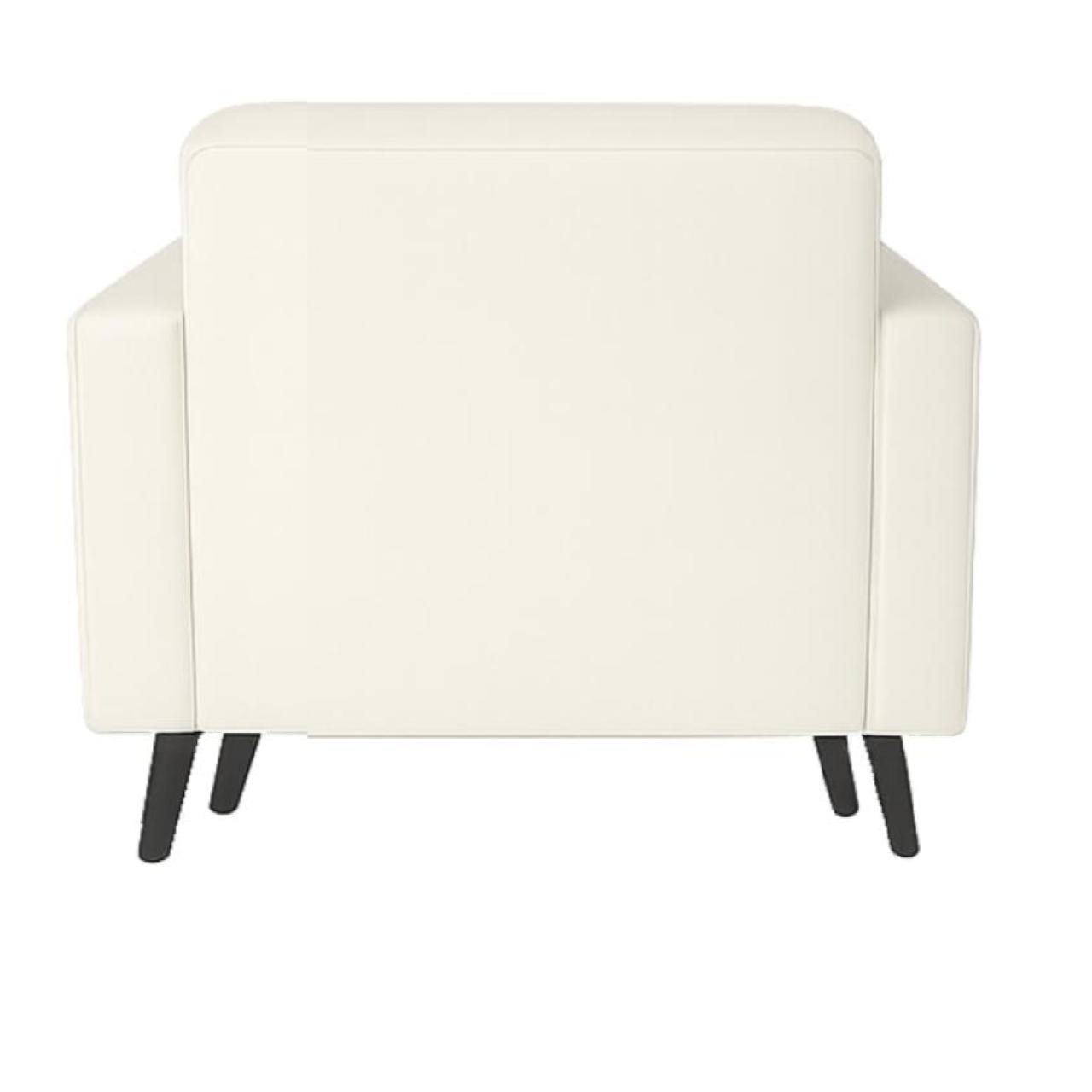 Poltrona para Escritório ROMA 01 Lugar - Corino - Cor NUDE - 60070 - Imagem 3