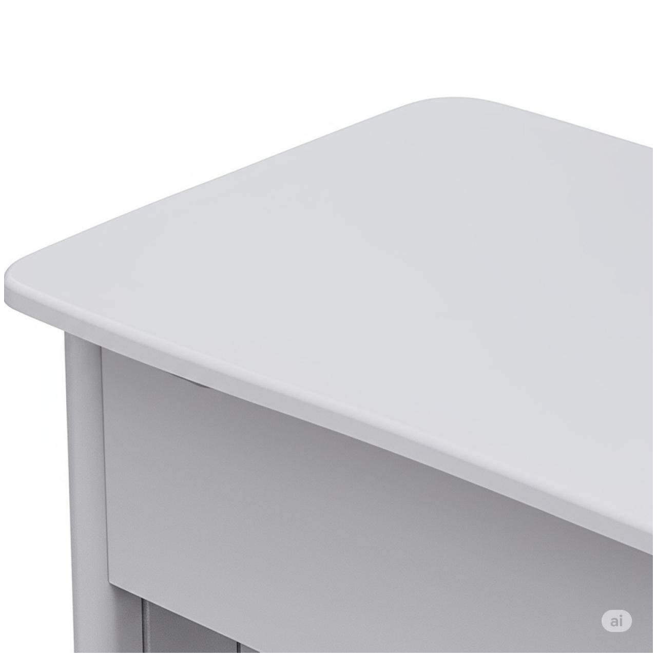 Estação de Trabalho 1,40x1,40m com 02 Gavetas - MAXXI - CINZA / CINZA - 43020 - Imagem 6