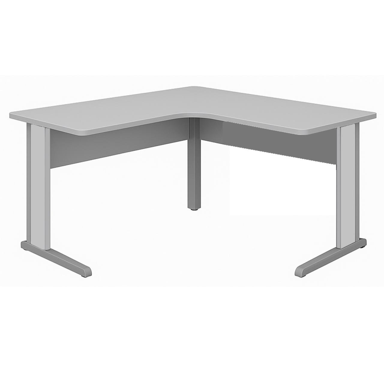 Estação de Trabalho 1,40x1,40m com 02 Gavetas - MAXXI - CINZA / CINZA - 43020 - Imagem 4