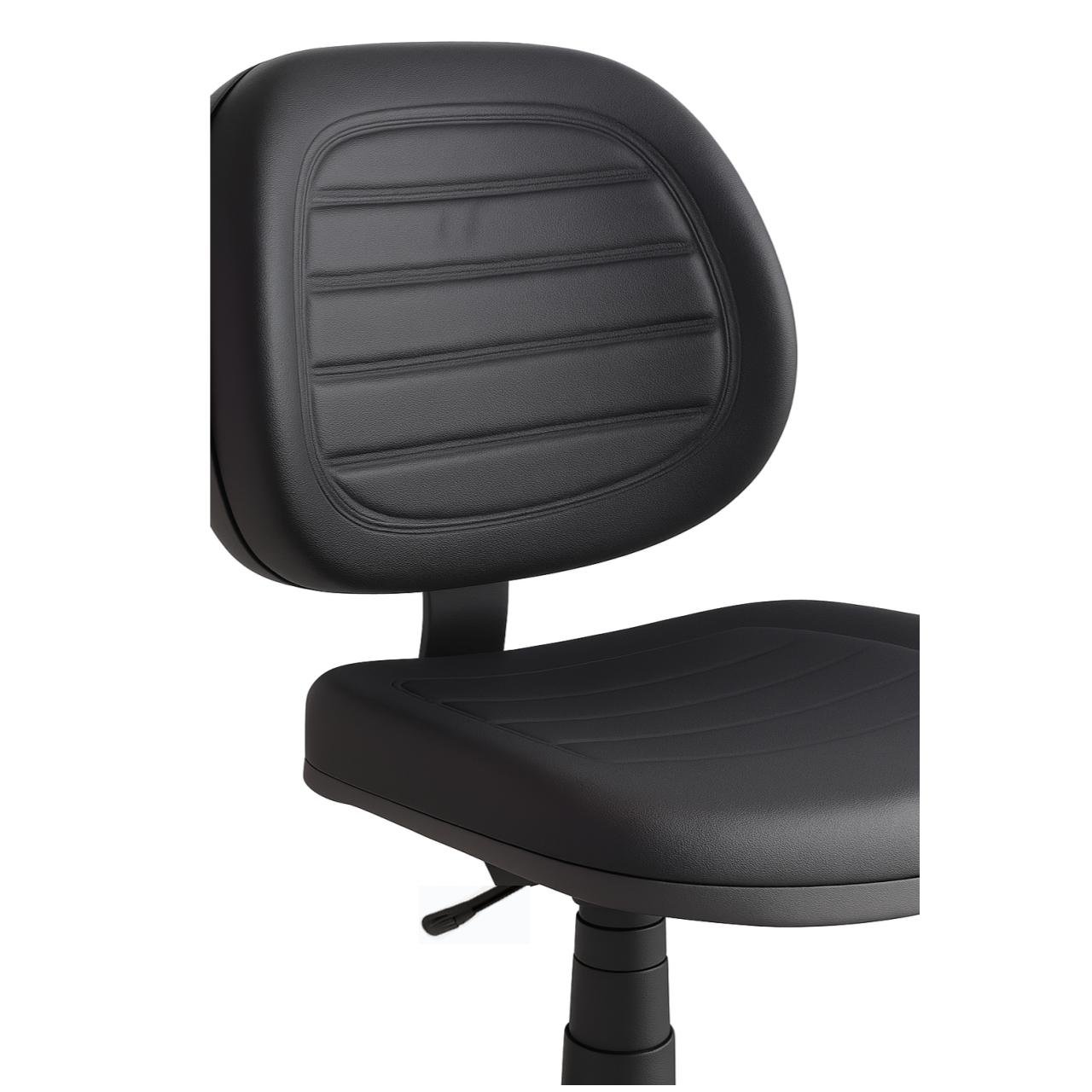 Cadeira Executiva COSTURADA Giratória sem Braços - Cor Preta - 31002 - Imagem 5