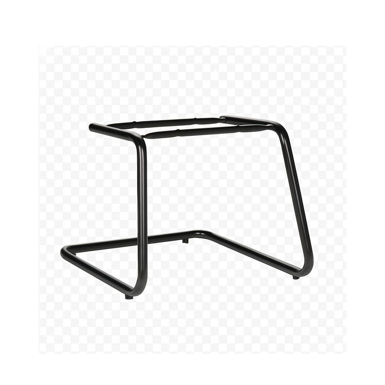 Cadeira de Escritório B-ONE Base em "S" Preta - Corino Preto - 31032 - Imagem 6