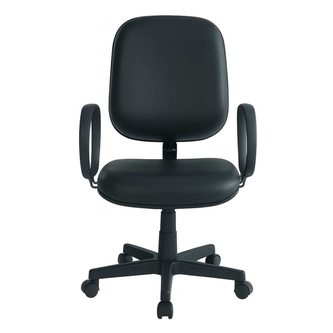 Cadeira Diretor LISA Giratória com Braços - Corino Preto - 30201 - Imagem 2