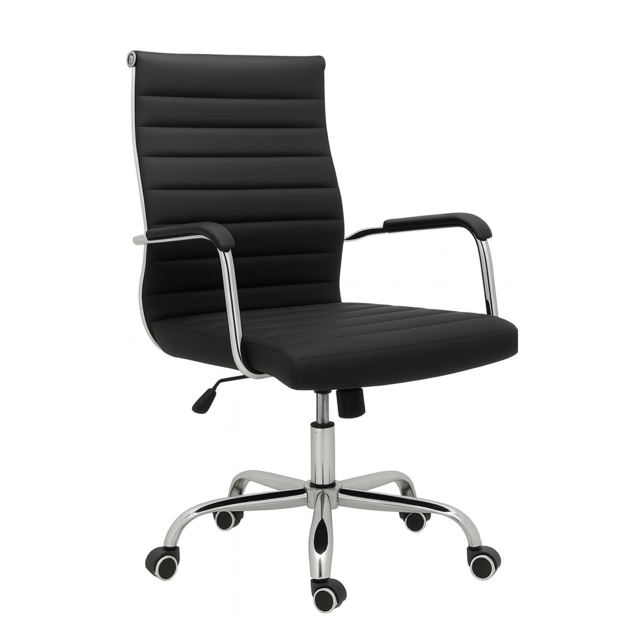 Cadeira de Escritório Diretor LONDON Giratória - Corino Preto - 31094