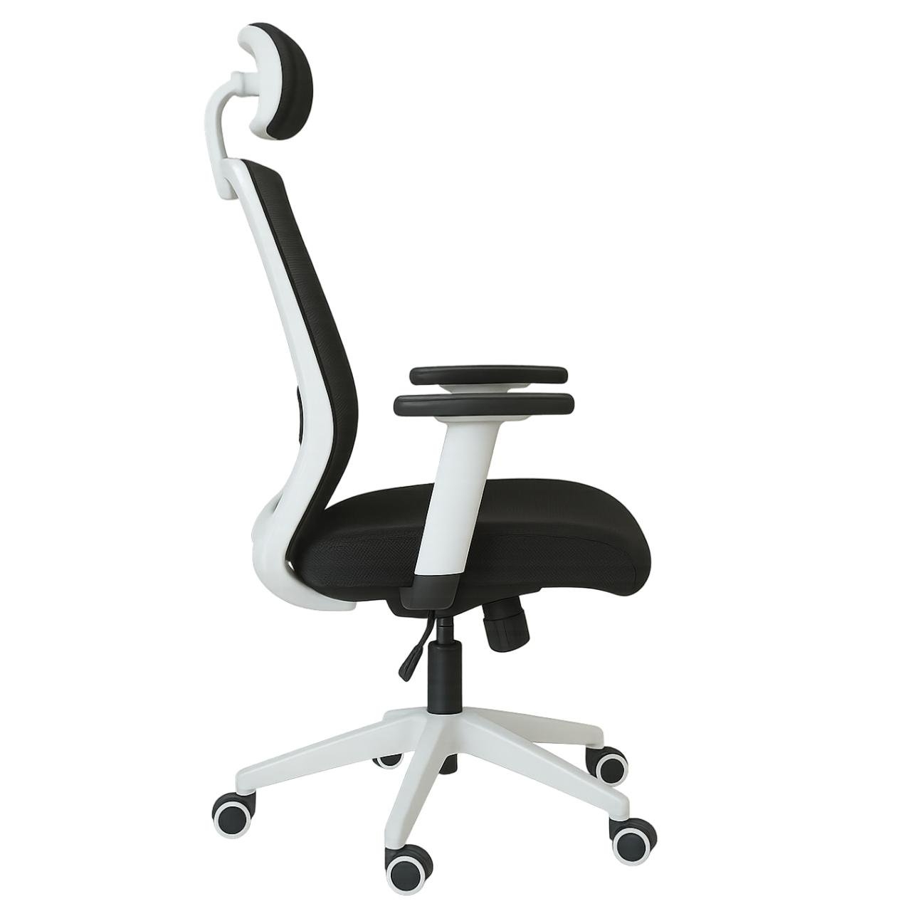 Cadeira de Escritório Tela WAY BRANCA - Cor BRANCA / PTO - 20080 - Imagem 2