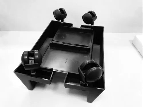 Porta CPU Plástico Preto c/ Rodízios - MASTICMOL - 72101 - Imagem 2