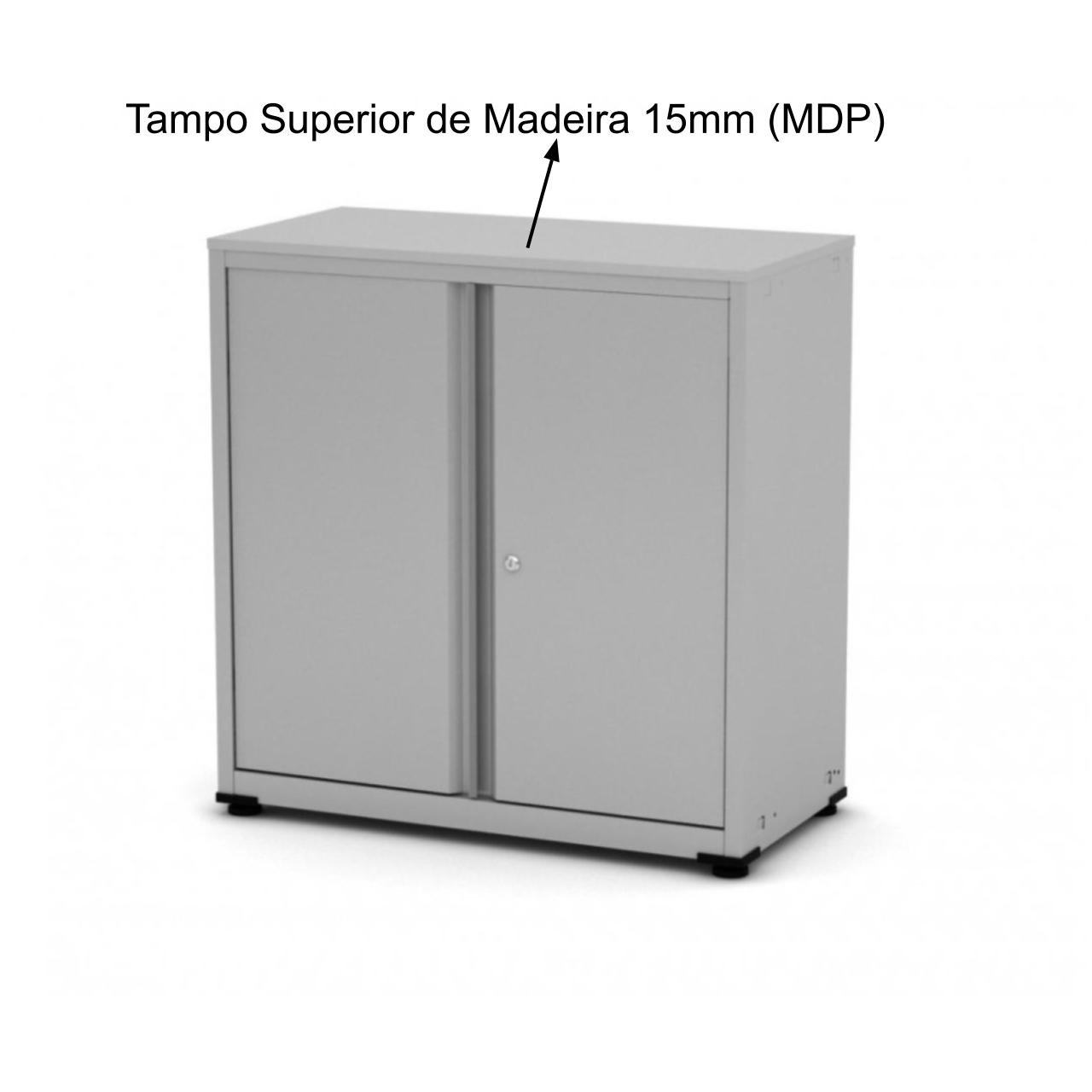 Armário de Aço PA-100 - 0,84x0,80x0,40m - CHAPA 26/24 - CZ/CZ - PANDIN - 12008 . - Imagem 7