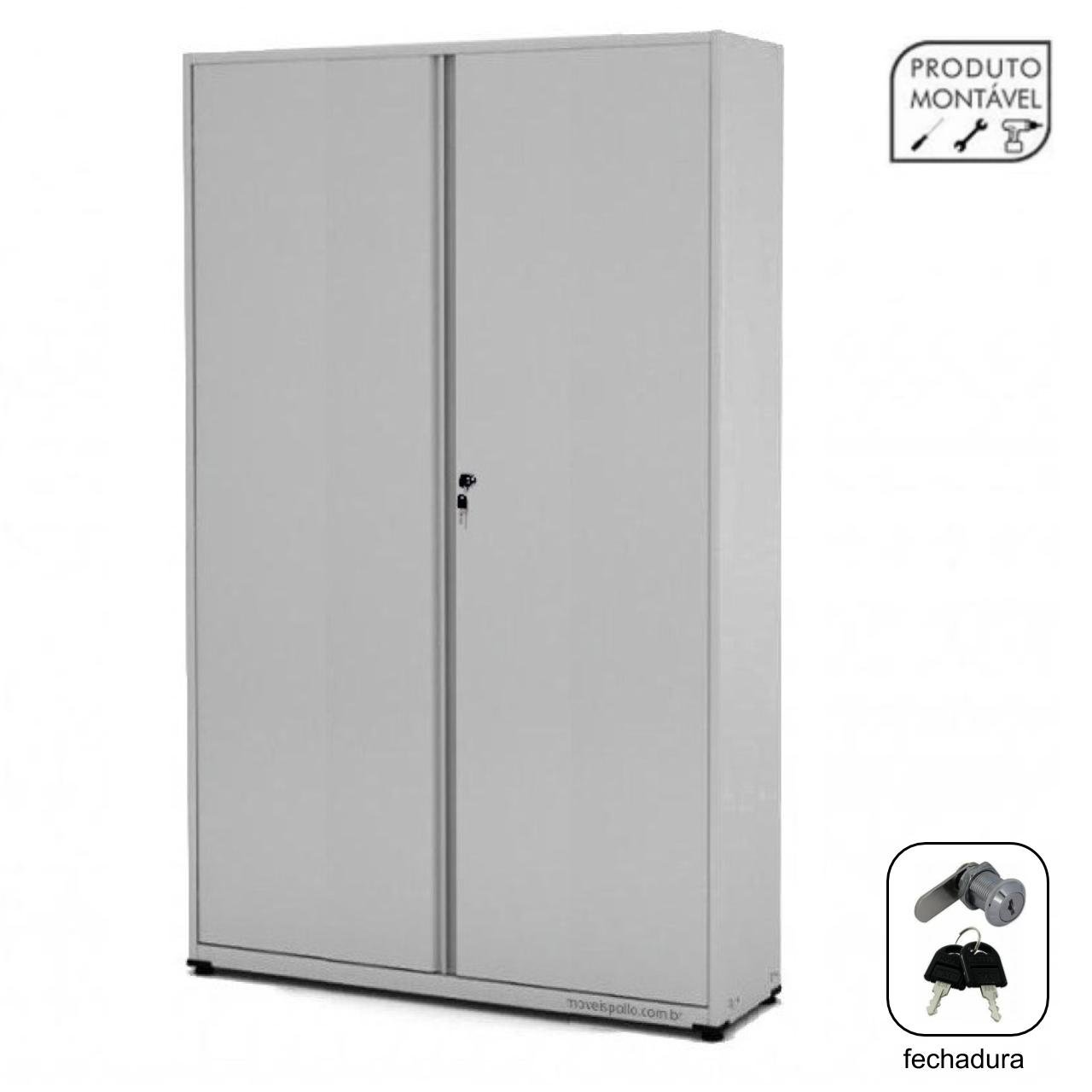 Armário de Aço PA-110 - 1,93x1,20x0,40m - CHAPA # 26/24 - PANDIN - CZ/CZ - 12007 .