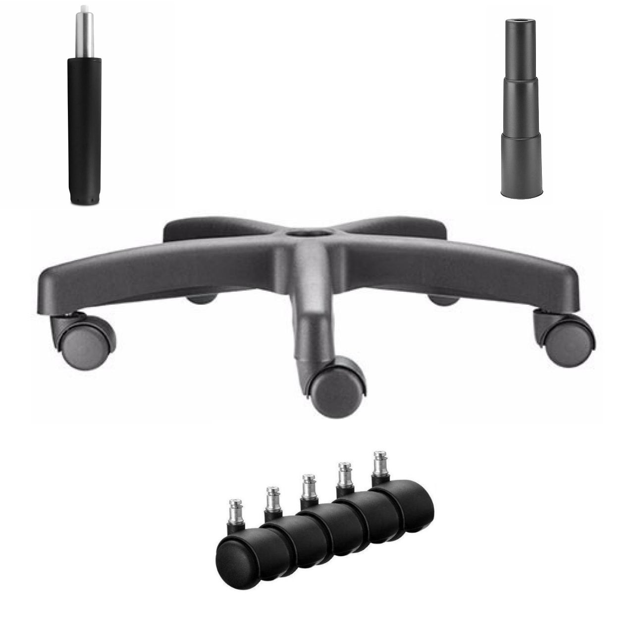 Cadeira Presidente ALTA - BRAÇO "7" - COR PRETA 30103 - Imagem 4