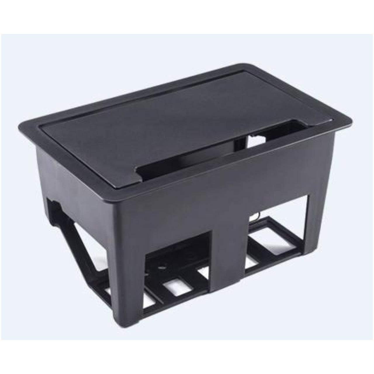 Mesa de Reunião Retangular 2,00x0,90m - C/ Caixa de Tomadas MARSALA / PRETO - 51015 - Imagem 3