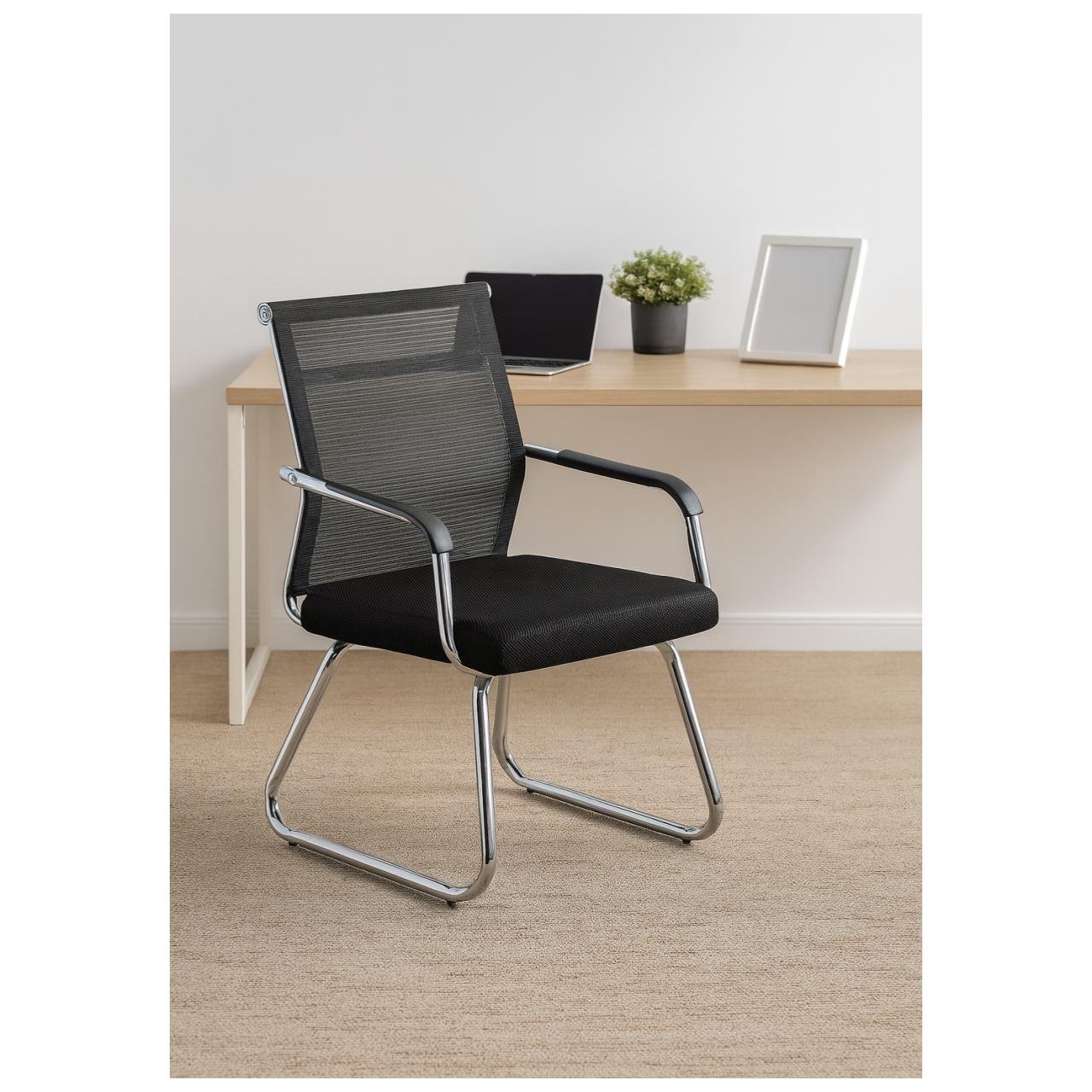 Cadeira Interlocutor TELA EROS - Cor Preto - PMD - 30047 - Imagem 8