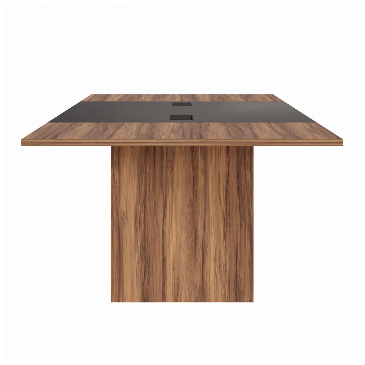 Mesa de Reunião Diretoria - 2,40X1,20m NOGAL SEVILHA/PRETO - 22012 - Imagem 3