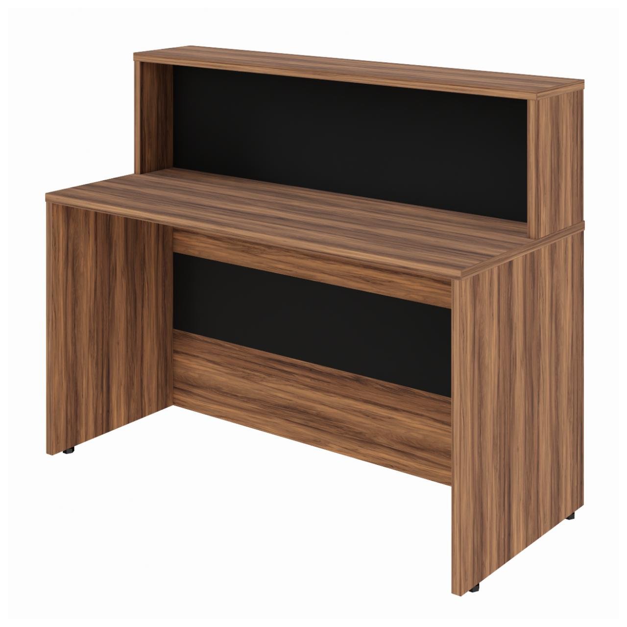 Balcão de Atendimento 1.35x1,13x0,60m - S/ Gavetas NOGAL SEVILHA / PRETO - 63081 - Imagem 7